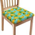 Banana Palm Leaf Pattern Print Chair Cushion Cover