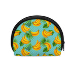 Banana Palm Leaf Pattern Print Coin Purse