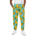 Banana Palm Leaf Pattern Print Cotton Sweatpants