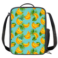 Banana Palm Leaf Pattern Print Crossbody Lunch Bag