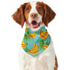 Banana Palm Leaf Pattern Print Dog Bandana