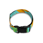 Banana Palm Leaf Pattern Print Dog Collar