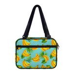 Banana Palm Leaf Pattern Print Double Strap Bible Bag