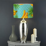 Banana Palm Leaf Pattern Print Drum Lamp Shade