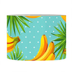 Banana Palm Leaf Pattern Print Drum Lamp Shade