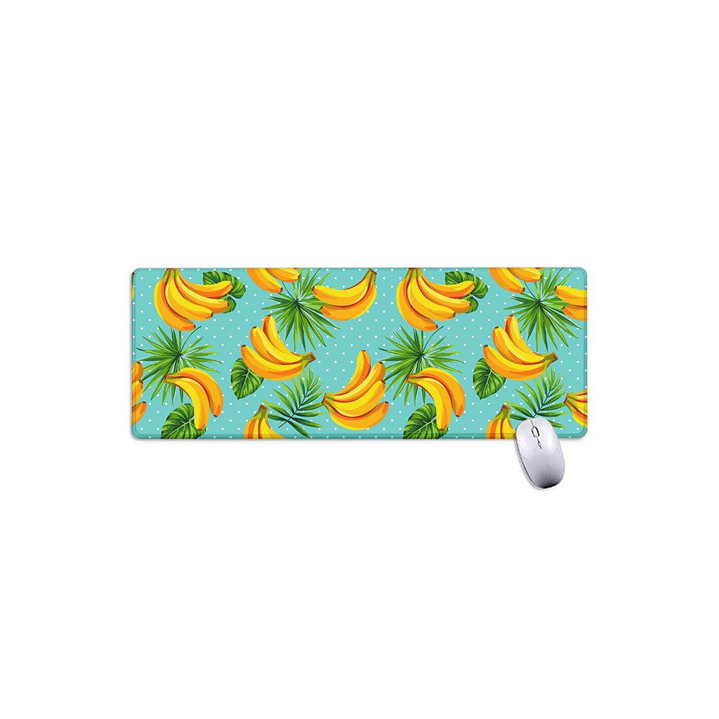 Banana Palm Leaf Pattern Print Extended Mouse Pad
