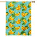 Banana Palm Leaf Pattern Print House Flag