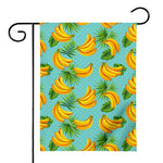 Banana Palm Leaf Pattern Print House Flag