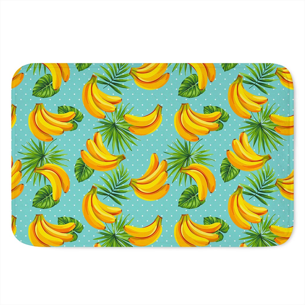 Banana Palm Leaf Pattern Print Indoor Door Mat