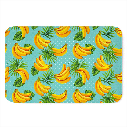 Banana Palm Leaf Pattern Print Indoor Door Mat