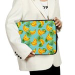 Banana Palm Leaf Pattern Print Laptop Sleeve