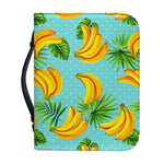 Banana Palm Leaf Pattern Print Leather Bible Cover