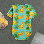 Banana Palm Leaf Pattern Print Men's Bodysuit