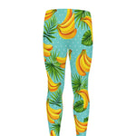 Banana Palm Leaf Pattern Print Men's leggings