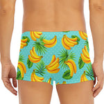 Banana Palm Leaf Pattern Print Men's Short Boxer Briefs