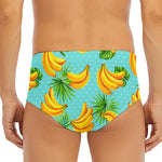 Banana Palm Leaf Pattern Print Men's Triangle Swim Briefs