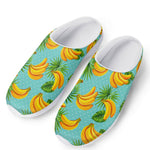 Banana Palm Leaf Pattern Print Mesh Casual Shoes