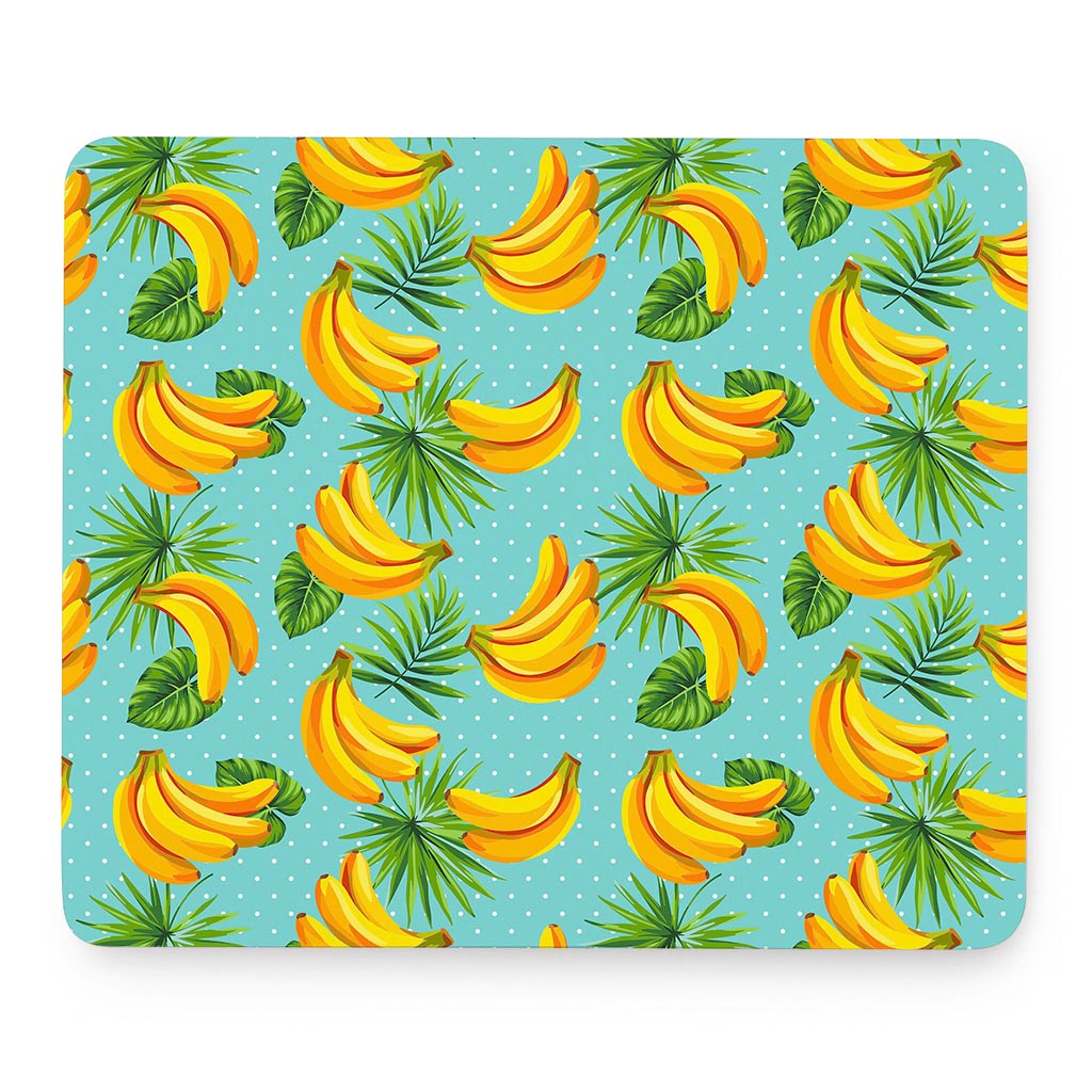 Banana Palm Leaf Pattern Print Mouse Pad