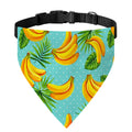 Banana Palm Leaf Pattern Print Over The Collar Dog Bandana