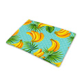 Banana Palm Leaf Pattern Print Pet Cooling Mat Cover