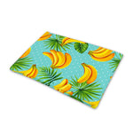 Banana Palm Leaf Pattern Print Pet Cooling Mat Cover