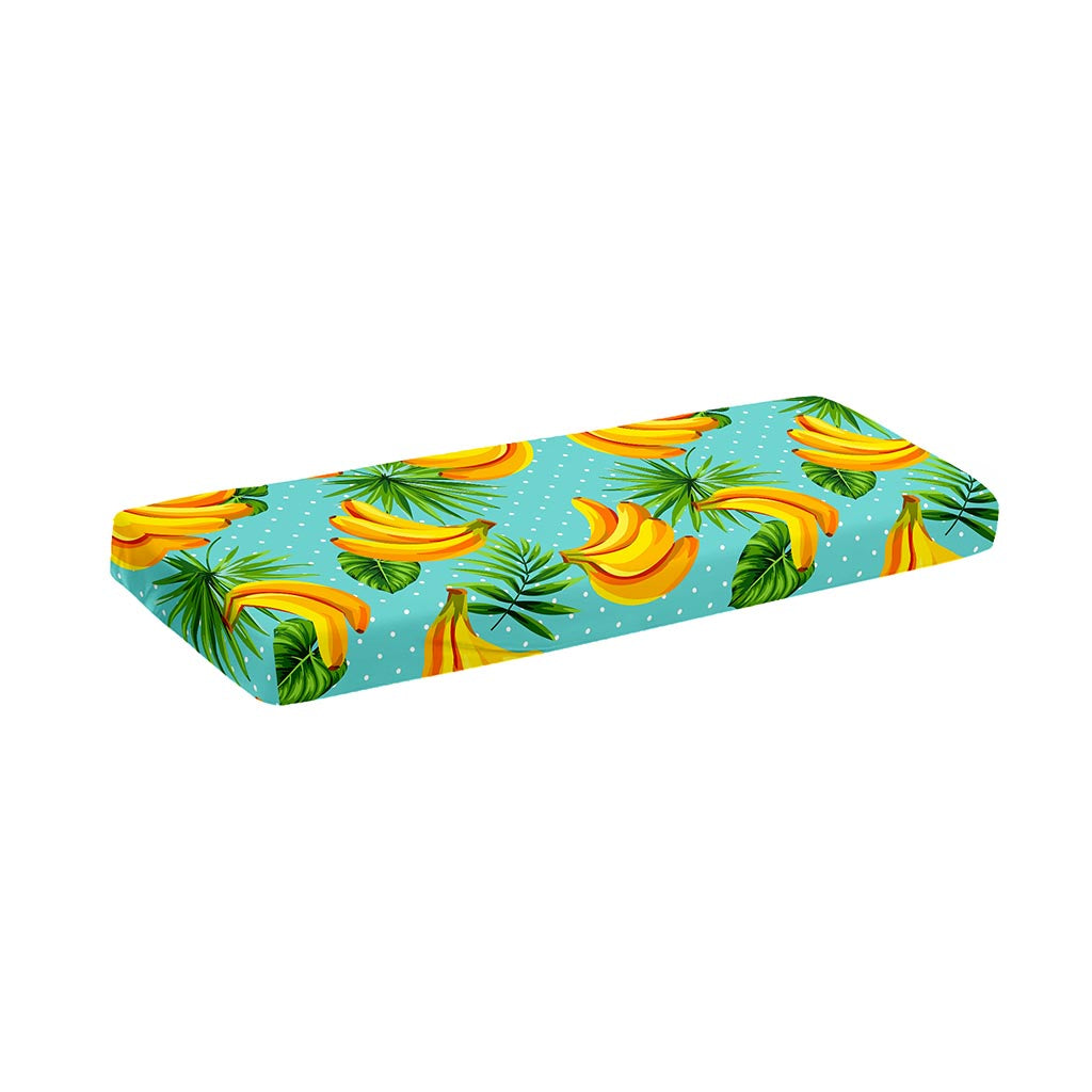 Banana Palm Leaf Pattern Print Piano Keyboard Cover