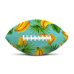 Banana Palm Leaf Pattern Print Rugby Ball