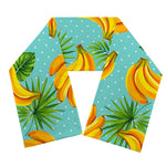 Banana Palm Leaf Pattern Print Scarf