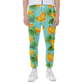 Banana Palm Leaf Pattern Print Joggers