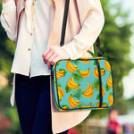 Banana Palm Leaf Pattern Print Shoulder Strap Bible Bag