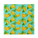 Banana Palm Leaf Pattern Print Silk Bandana