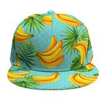 Banana Palm Leaf Pattern Print Snapback Cap