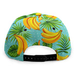 Banana Palm Leaf Pattern Print Snapback Cap