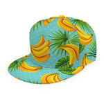 Banana Palm Leaf Pattern Print Snapback Cap
