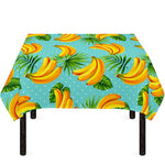 Banana Palm Leaf Pattern Print Tablecloth