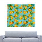 Banana Palm Leaf Pattern Print Tapestry