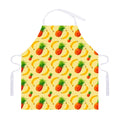 Banana Pineapple Pattern Print Adjustable Apron