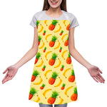Banana Pineapple Pattern Print Adjustable Apron