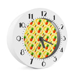 Banana Pineapple Pattern Print Alarm Clock