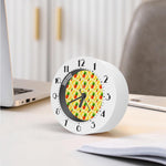Banana Pineapple Pattern Print Alarm Clock