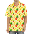 Banana Pineapple Pattern Print Aloha Shirt