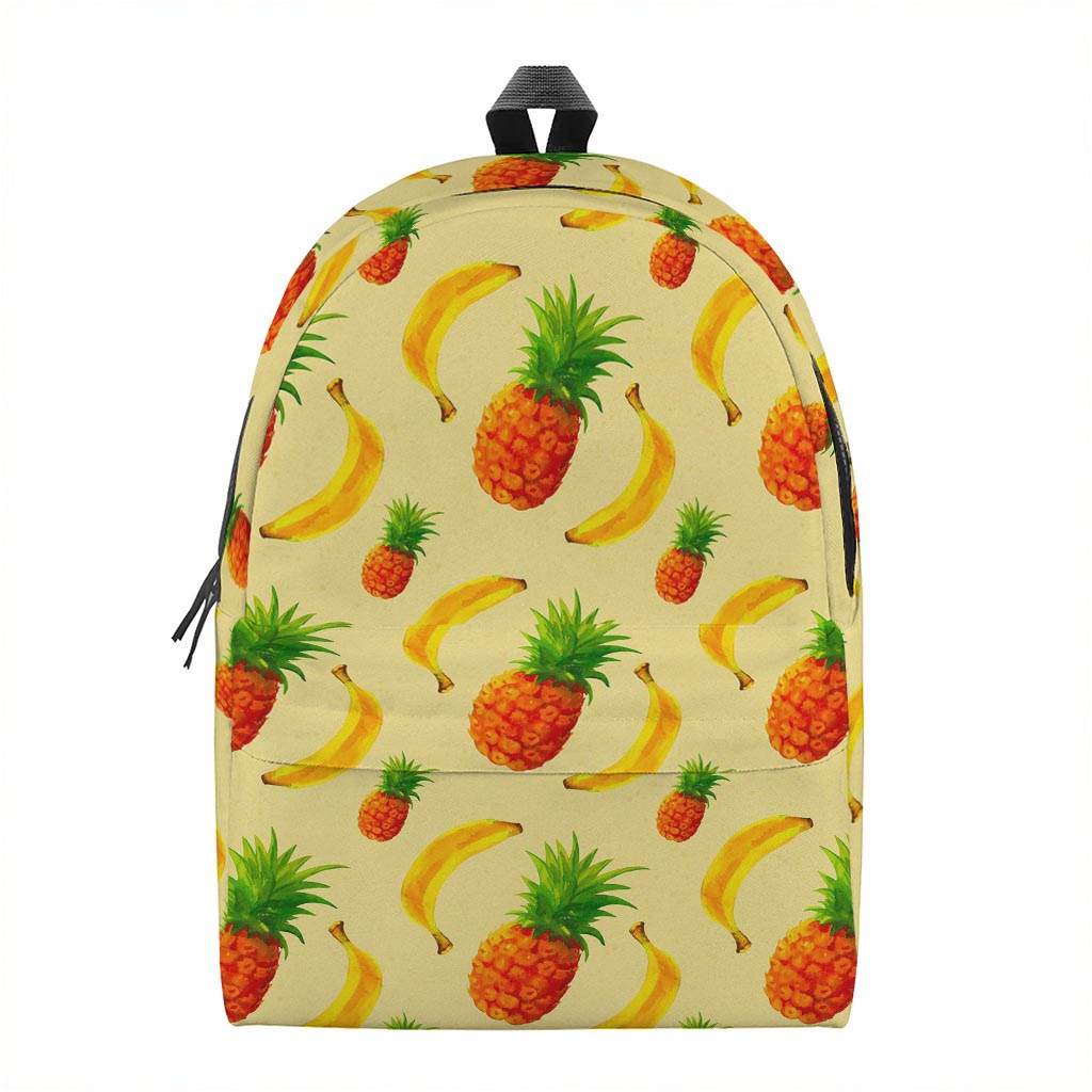 Banana Pineapple Pattern Print Backpack