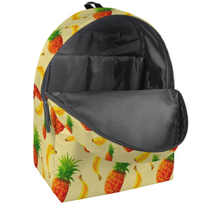 Banana Pineapple Pattern Print Backpack