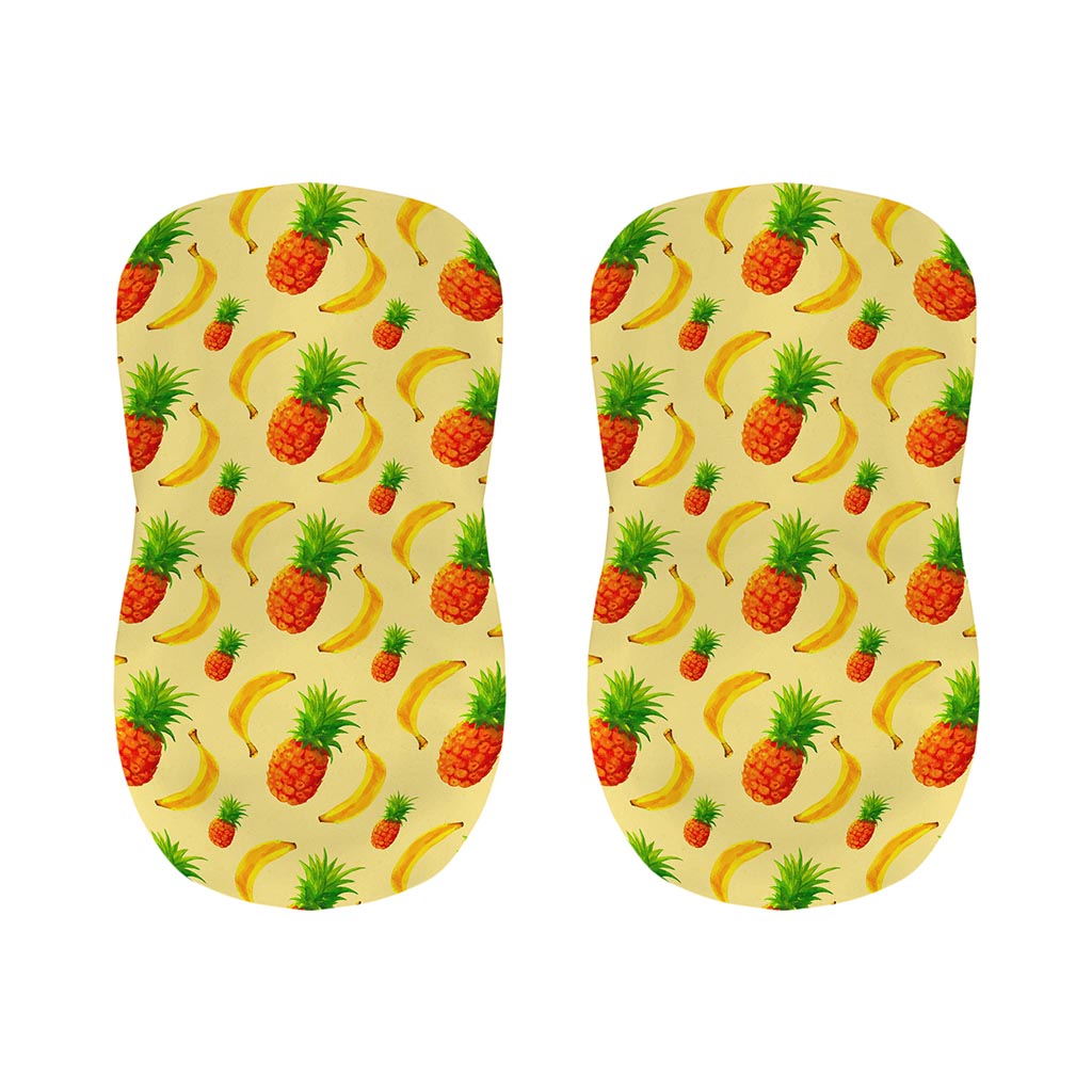 Banana Pineapple Pattern Print Bar Stool Covers