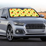 Banana Pineapple Pattern Print Car Windshield Sun Shade