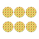 Banana Pineapple Pattern Print Coaster Set