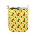 Banana Pineapple Pattern Print Collapsible Laundry Basket