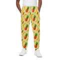 Banana Pineapple Pattern Print Cotton Sweatpants