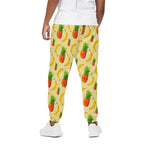 Banana Pineapple Pattern Print Cotton Pants
