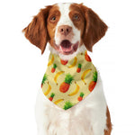 Banana Pineapple Pattern Print Dog Bandana